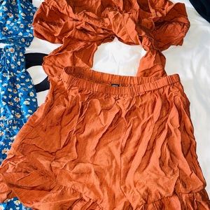 Shein set orange